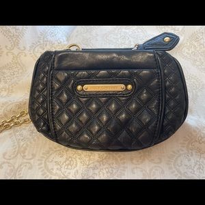 Juicy Couture Crossbody Quilted Black Leather